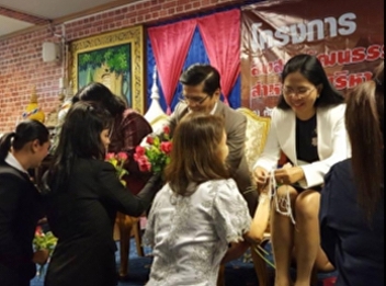 November 5, 2560 Assoc. Prof. Dr.
Nantiyan Noychan Dean of Faculty of
Education Attend the Wai Khru ceremony.
Faculty of Management Studies Suan
Sunandha Rajabhat University