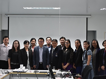 February 1, 2018. Dr. Anchana Suksomjit,
Associate Dean for Academic Affairs With
the faculty and staff of the Faculty of
Education. Welcoming the Faculty of
Traffic Research Project 2