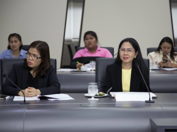 April 30, 2018. Associate Professor Dr.
Nantiya Noichan, Dean of Faculty of
Education, Dr. Kannika Piromrat,
Associate Dean for Research and Academic
Services With Research and Academic
Staff Attend the meeting to clarify the
guidelines for academic servi