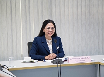 May 22, 2018. Associate Professor Dr.
Nantiya Noichan chairs the meeting of
the Faculty of Education at meeting room
1124.