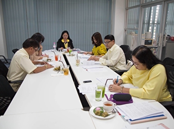 9 กรกฎาคม 2561 รองศาสตราจารย์ ดร.นันทิยา
น้อยจันทร์ คณบดีคณะครุศาสตร์
เป็นประธานการประชุมคณกรรมการบริหารคณะครุศาสตร์
ณ สำนักงานคณะครุศาสตร์