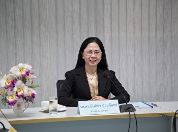 วันที่ 21 สิงหาคม 2561 รองศาสตราจารย์
ดร.นันทิยา น้อยจันทร์ เป็นประธาน
พร้อมด้วยผู้บริหาร คณาจารย์
รับการตรวจประเมินคุณภาพภายใน
ประจำปีงบประมาณ 2560 (สิงหาคม 2560 -
กรกฎาคม 2561) ซึ่งได้รับเกียรติจาก
ผู้ทรงคุณวุฒิ