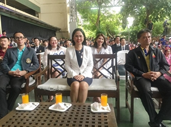 September 22, 2018 Associate Professor
Dr. Nantiya Noichan  Dean of Faculty of
Education, and Ajarn Songkran Khun
Thipthong, Dean of Student Affairs
President of the Faculty of Education,
Suan Sunandha Rajabhat University,
presided over the Opening Cerem