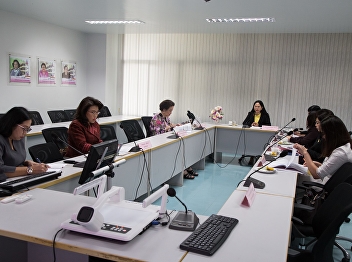 October 8, 2016. Associate Professor Dr.
Nantiya Noichan chairs the meeting
committee of the Faculty of Education,
9/2018 at 1124 Meeting room building 11
Suan Sunandha Rajabhat University.