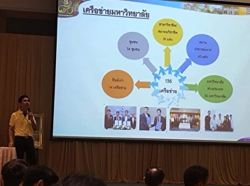 Mr.Korn Tapparungsri board members,
experts, administrators, and related
people attending the conference to
jointly develop and drive the university
to achieve the same goal.