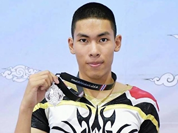 Congratulations! Mr. Boonyanat Kassakul,
the sophomore majoring in English of the
Faculty of Education won a silver medal
in aerobic gymnastics at the 46th
Thailand National Games also known as
Chiangrai Games during 18-28 November
2018.
