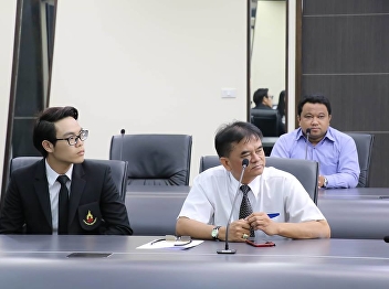 Songkran Khun Thipthong, Associate Dean
for Student Affairs, along with the
staff and Vice President of Student
Club. Interviewed by the process of
recruiting the president of the Suan
Sunandha Rajabhat University