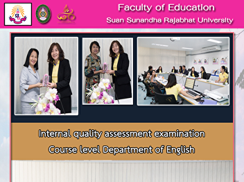 Internal quality assessment examination
Course level Department of English