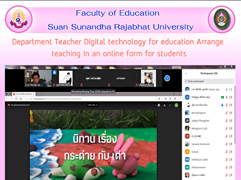 Department Teacher Digital technology
for education Arrange  teaching In an
online form for students