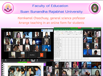 Kornkamol Choochuay, general science
professor Arrange teaching In an online
form for students