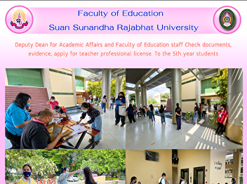 Deputy Dean for Academic Affairs and
Faculty of Education staff Check
documents, evidence, apply for teacher
professional license. To the 5th year
students