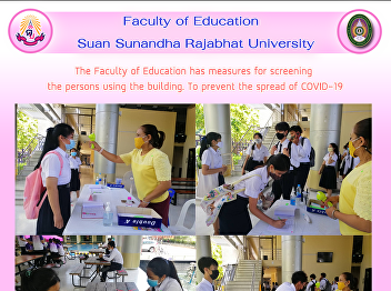 The Faculty of Education has measures
for screening the persons using the
building. To prevent the spread of
COVID-19