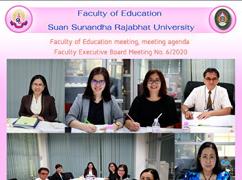 Faculty of Education meeting, meeting
agenda  Faculty Executive Board Meeting
No. 6/2020