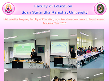 Mathematics Program, Faculty of
Education, organizes classroom research
layout exams. Academic Year 2020