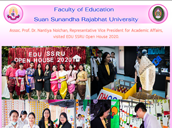 Assoc. Prof. Dr. Nantiya Noichan,
Representative Vice President for
Academic Affairs, visited EDU SSRU Open
House 2020.