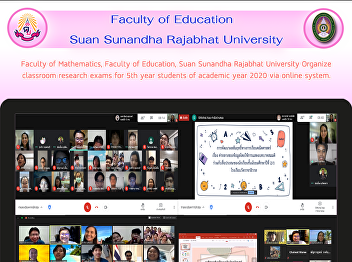Faculty of Mathematics, Faculty of
Education, Suan Sunandha Rajabhat
University Organize classroom research
exams for 5th year students of academic
year 2020 via online system.