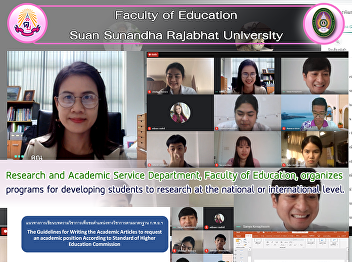 Research and Academic Service
Department, Faculty of Education,
organizes programs for developing
students to research at the national or
international level.