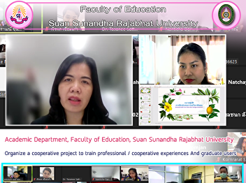 Academic Department, Faculty of
Education, Suan Sunandha Rajabhat
University Organize a cooperative
project to train professional /
cooperative experiences And graduate
users