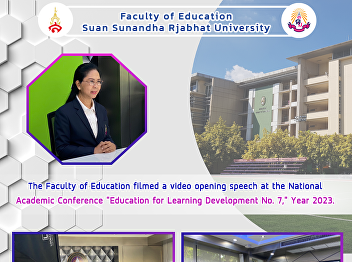 The Faculty of Education filmed a video
opening speech at the National Academic
Conference 