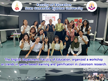 The English Department, Faculty of
Education, organized a workshop on
trends in game-based learning and
gamification in classroom research.