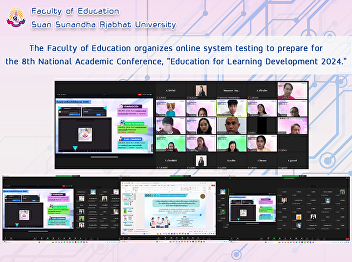 The Faculty of Education organizes
online system testing to prepare for the
8th National Academic Conference,
“Education for Learning Development
2024.”
