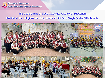 The Department of Social Studies,
Faculty of Education, studied at the
religious learning center at Sri Guru
Singh Sabha Sikh Temple.