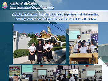 Asst.Prof.Dr.Tanawat  Srisiriwat,
Lecturer, Department of Mathematics,
Teaching Supervision for Mathematics
Students at Rajvithi School