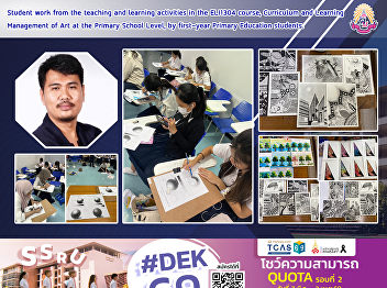 Student work from the teaching and
learning activities in the ELI1304
course, Curriculum and Learning
Management of Art at the Primary School
Level, by first-year Primary Education
students.