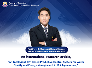The Faculty of Education congratulates
Assistant Professor Dr.Nutthapat
Kaewrattanapat on the publication of his
research article in an international
journal indexed in Scopus and SJR Q1.